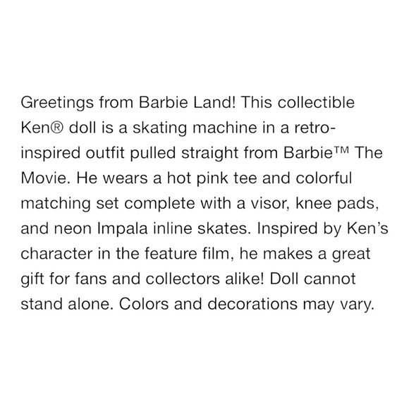 Barbie The Movie Ken Doll Skate Outfit - Picture 8 of 13